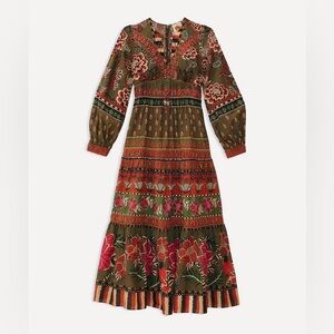 Farm Rio Ainika Floral Garden Maxi Dress NWOT Sz S